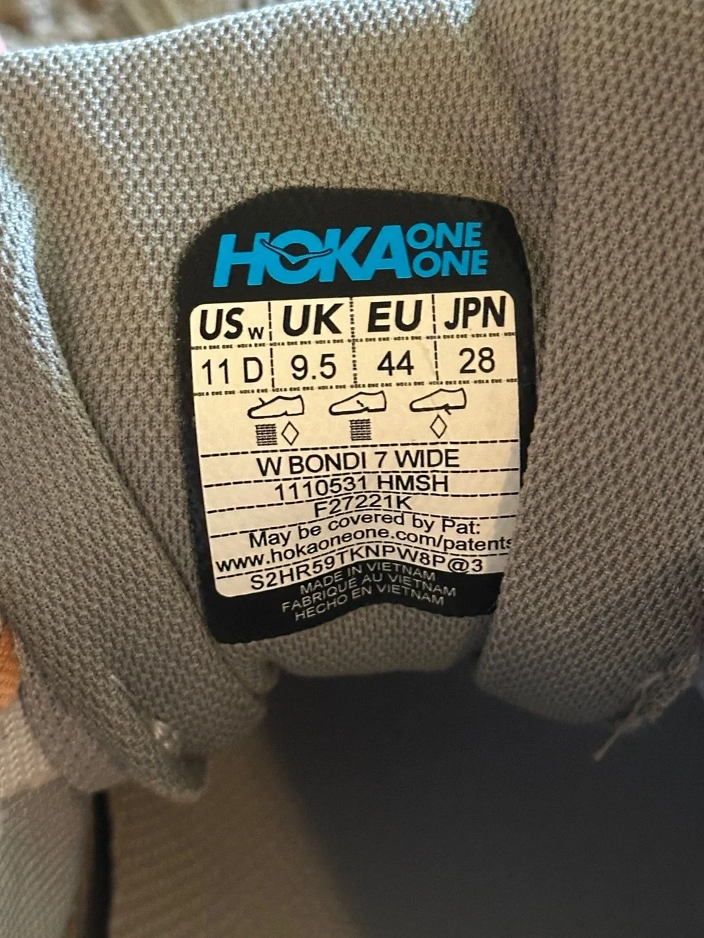Hoka One One Bondi 7 Women's Size 11 Wide (D)